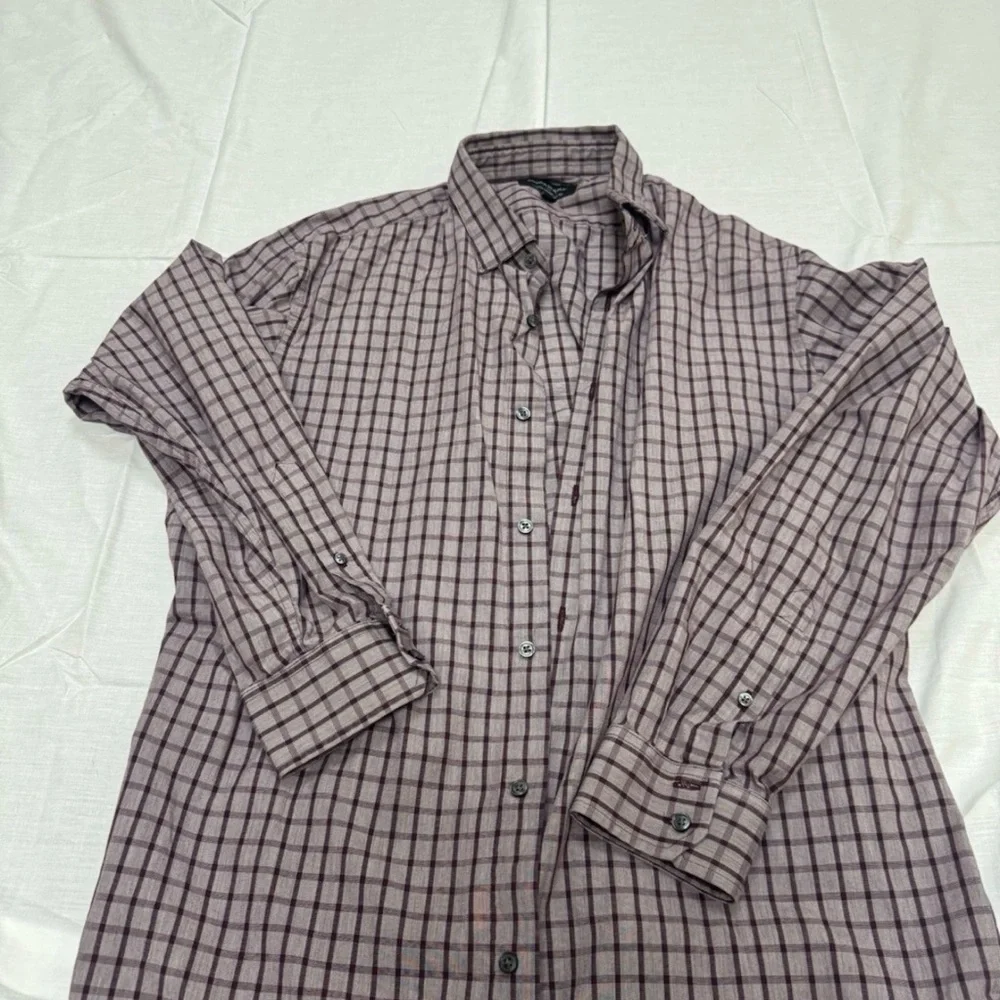 Banana Republic Stretch Talored Slim Fit Size Xl  Button Down Purple